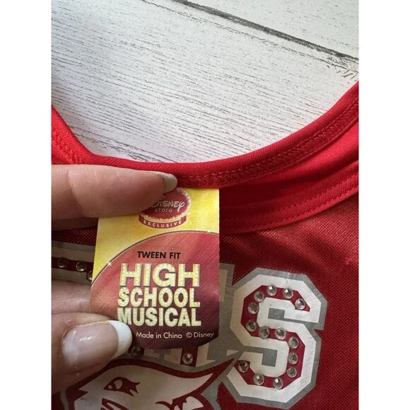 Girls Medium 10-12 EHS Highschool Musical Cheerleader Halloween Costume - Picture 3 of 9